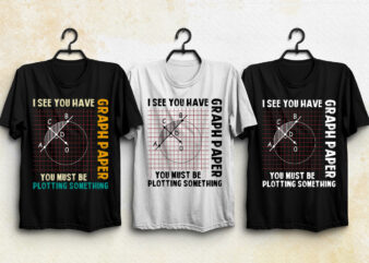 Graph Paper Plotting Something T-Shirt Design