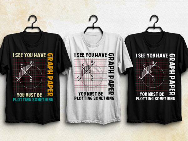 Graph paper plotting something t-shirt design