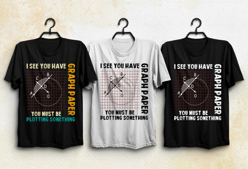 Graph Paper Plotting Something T-Shirt Design