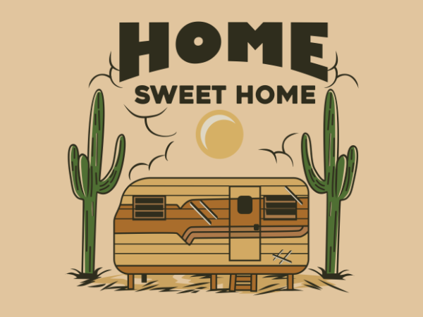 Home sweet home graphic t shirt