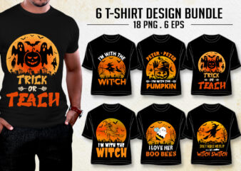 Halloween T-Shirt Design Bundle