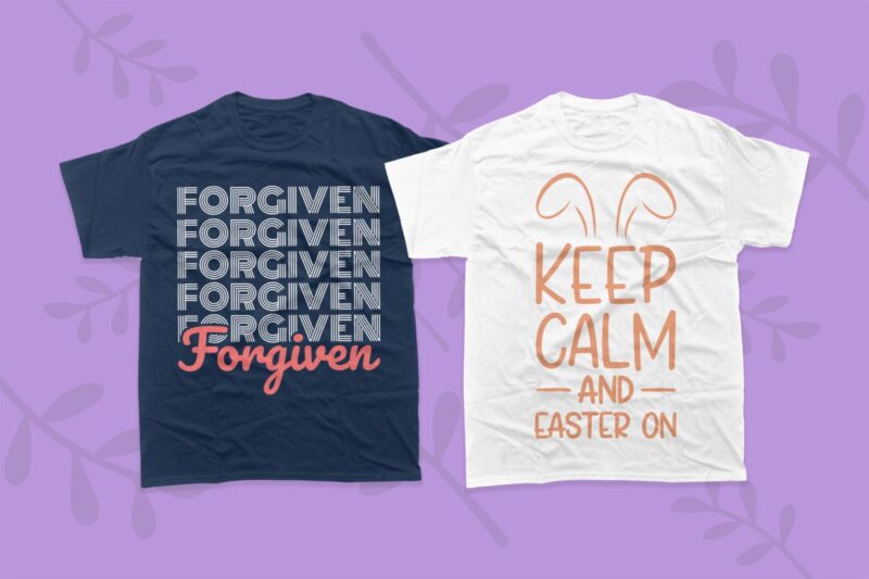 Happy Easter day t-shirt designs bundle, Cute Easter day vector, Easter day greetings