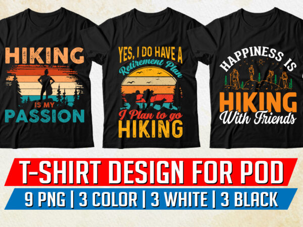 Hiking t-shirt design