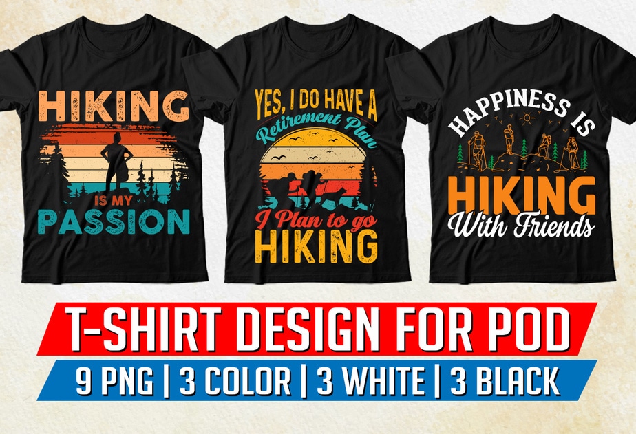 Hiking T-Shirt Design - Buy t-shirt designs