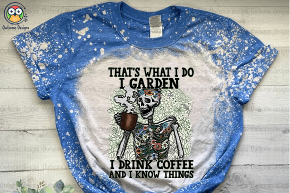 Garden and Drink Coffee T-Shirt Design