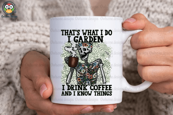 Garden and Drink Coffee T-Shirt Design