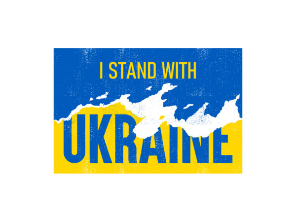 I stand with ukraine t shirt design for sale