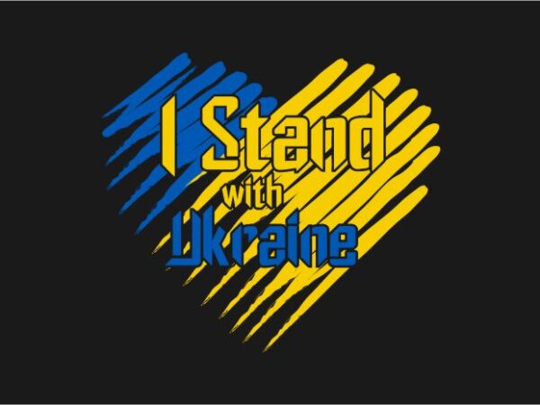 I stand with ukraine, peace, no war, ukraine flag design template