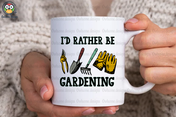 I’d Rather Gardening T-Shirt Design