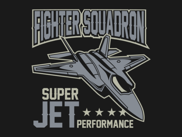 Jet fighter squadron vector clipart