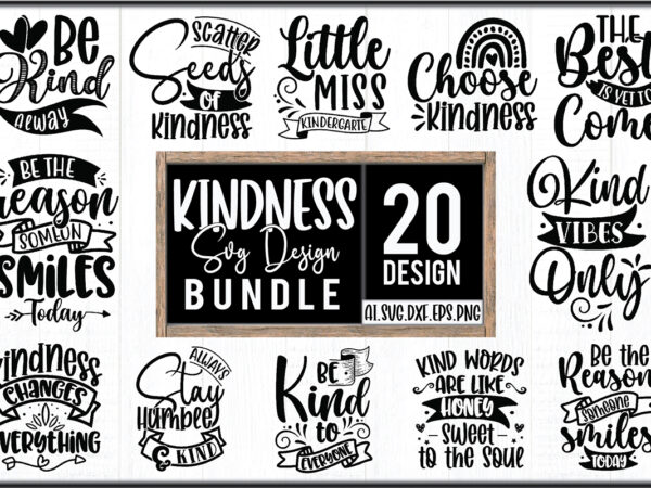 Kindness svg design bundle