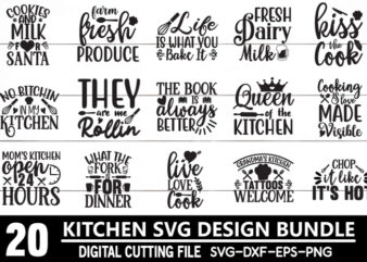 Kitchen Svg Bundle t shirt vector art