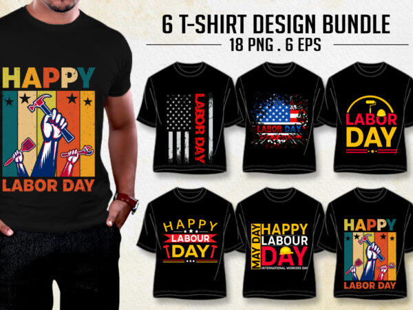 Labour day t-shirt design bundle