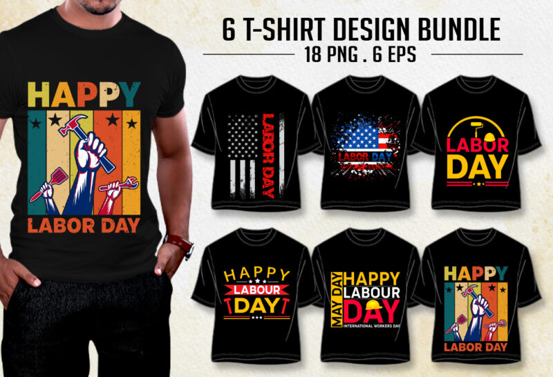 Labour Day T-Shirt Design Bundle