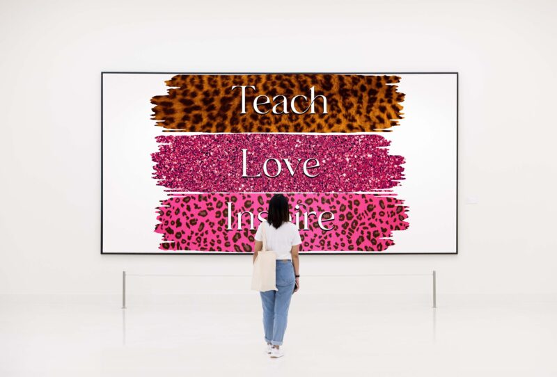 Leopard Teach Love Inspire Tshirt Design