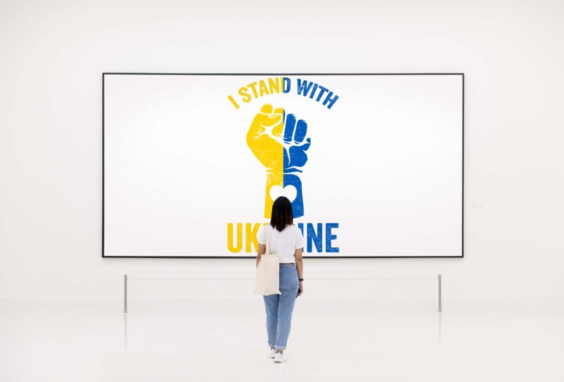 I Stand With Ukraine Heart Tshirt Design