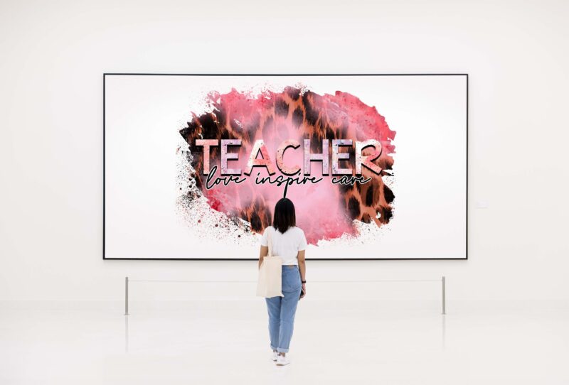 Teachers Love Inspire Care Tshirt Design