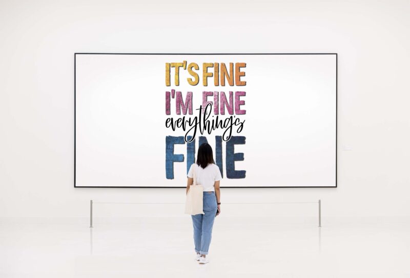 Its Fine Im Fine Everything Fine Tshirt Design