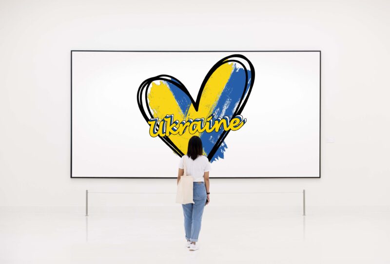 Ukraine Heart Ukraine Flag Tshirt Design