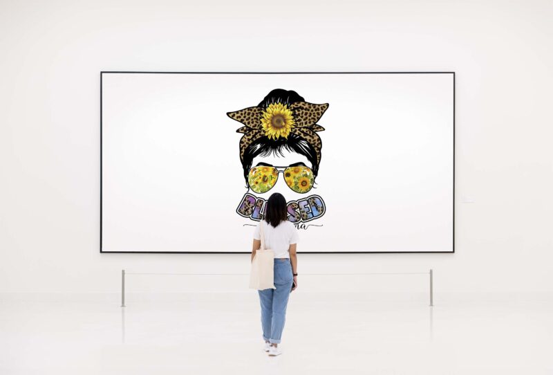 Blessed Grandma Sunflower Tshirt Design