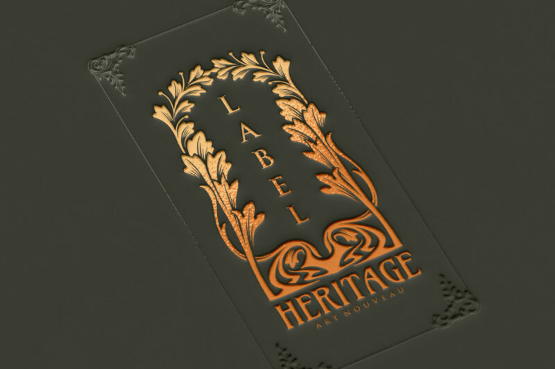 Luxury vintage badge flourish ornaments
