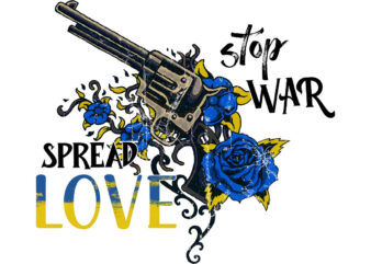 Stop War Spear Love Tshirt Design