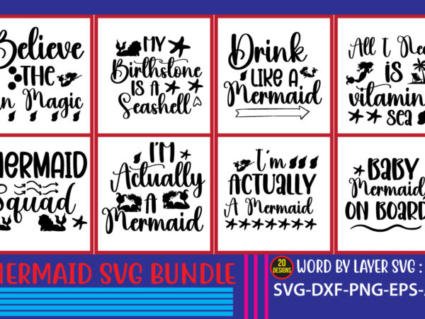 Mermaid svg vector for t-shirt bundle,birthday birthday girl svg commercial use cricut cricut and silhouette cut files cut file cute mermaid dxf girl give me vitamin sea svg instant download