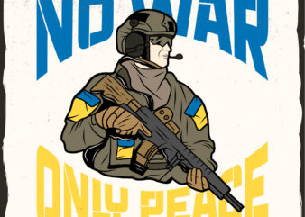 Ukrainian military style t-shirt design
