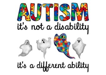 Autism Its Not A Disability Tshirt Design