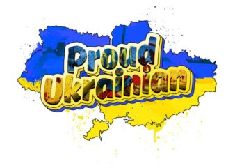 Proud Ukrainian Tshirt Design