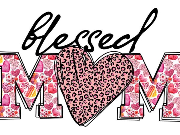 Blessed mom mothers day tshirt design