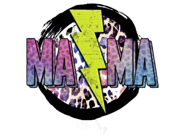 Leopard storm mama tshirt design