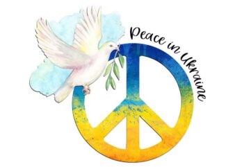 Peace In Ukraine Tshirt Design