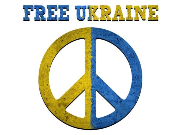Free ukraine peace symboy tshirt design