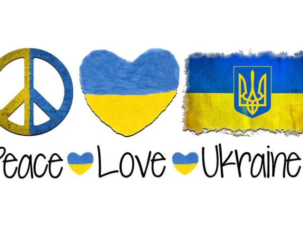 Peace love ukraine tshirt design