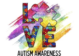 Love Autism Awareness Tshirt Design