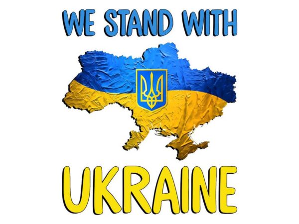 We stand with ukraine tshirt design