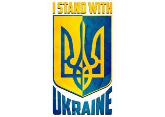 I Stand With Ukraine Tshirt Design