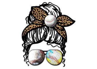 Leopard Baseball Softball Tshirt Design