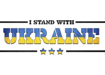 I Stand With Ukraine Tshirt Design