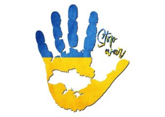 Stop War Ukraine Hand Tshirt Design
