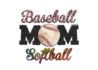 Baseball Mom Softball Tshirt Design