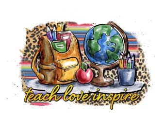 Teach Love Inspire Tshirt Design