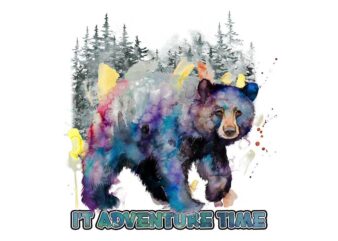 Its Adventure Time Camping Tshirt Design