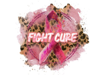 Leopard Fight Cure Tshirt Design