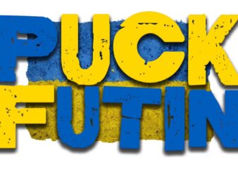 Puck Futin Ukraine Flag Tshirt Design