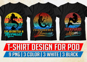Mermaid T-Shirt Design
