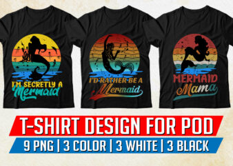 Mermaid T-Shirt Design