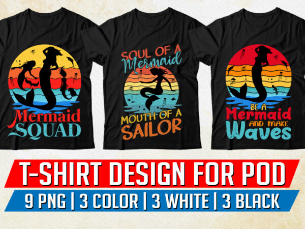 Mermaid t-shirt design Mermaid t-shirt design
