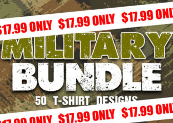 Huge bundle sale – military t-shirt designs – limited time discount offer